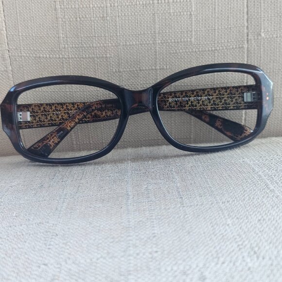 Guess Women Eyeglasses DARK HAVANA GU7410 55[]16-135 Tortoise Rectangul Frames main image 16